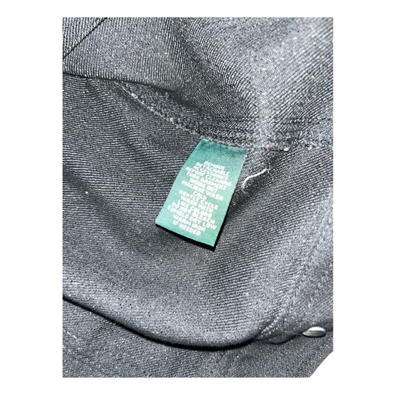 Lauren Ralph Lauren Size M Black Jean Jacket w/ Faux Fur - Picture 6 of 7